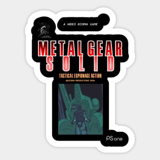 Metal Gear Solid Retro Boxart Sticker